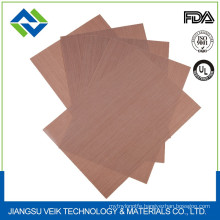 0.13mm brown PTFE Teflon high temperature resistance fabrics for cooking sheet